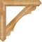 Ekena Millwork Olympic Arts and Crafts Rough Sawn Bracket w/ Offset Brace, Western Red Cedar, 8"W x 44"D x 44"H BKT0806X44X44OLY03RWR - alternate 3